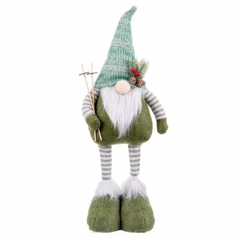 Christmas bauble White Green Metal Fabric 20 x...