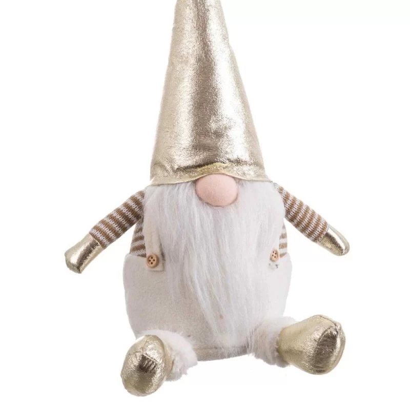 Christmas bauble White Golden Sand Fabric 19 x...