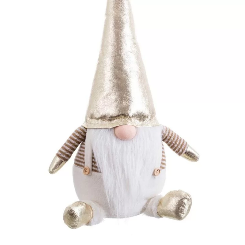 Christmas bauble White Golden Sand Fabric 22 x...