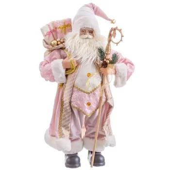 Christmas bauble Pink Plastic Polyresin Fabric 60 cm 2
