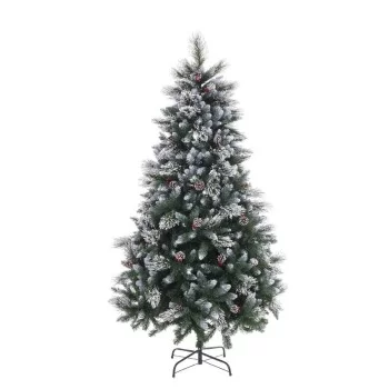 Christmas Tree White Red Green Natural PVC Metal...