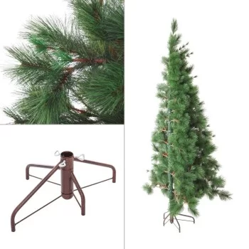 Christmas Tree Green PVC Metal Polyethylene Plastic 150 cm 2