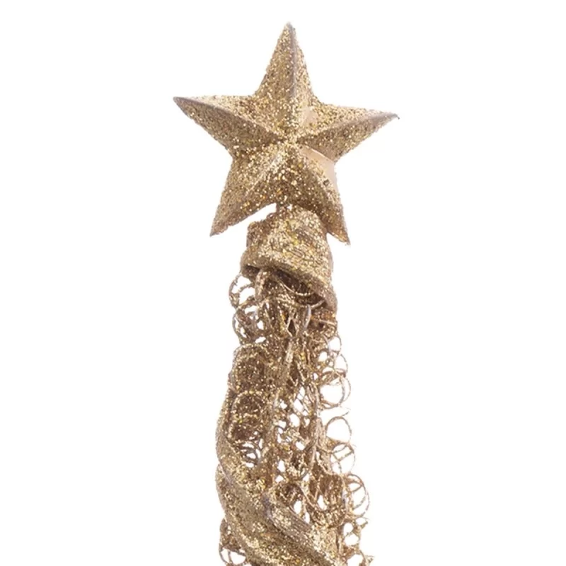 Christmas bauble Golden Metal Conical 10 x 10 x...