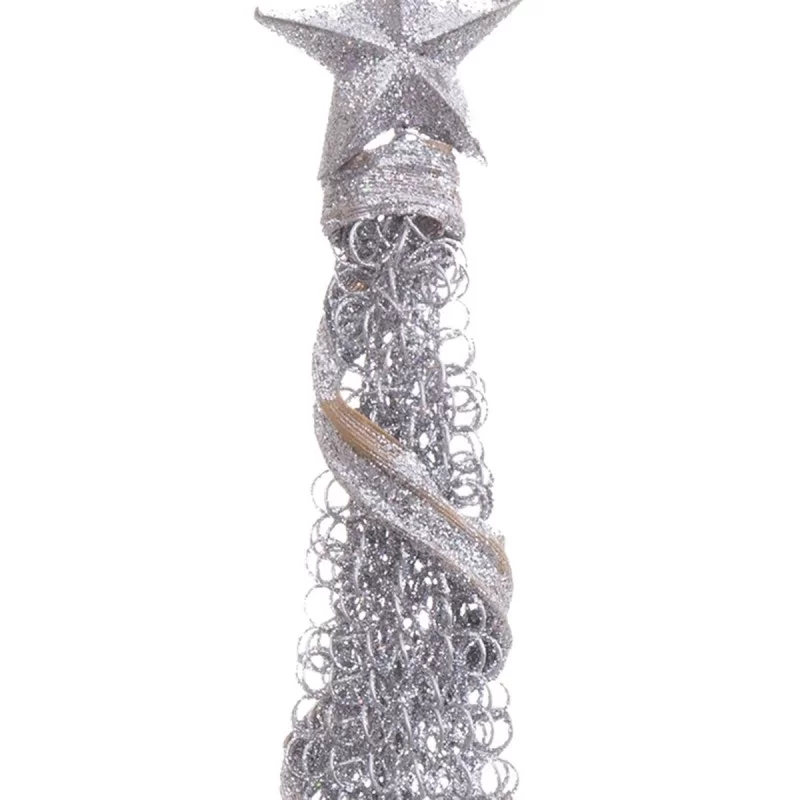 Christmas bauble Silver Metal Conical 10 x 10 x...