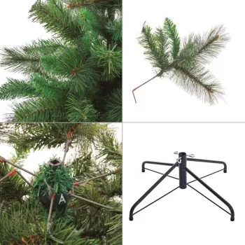 Christmas Tree Green PVC Metal Polyethylene 120 cm 2