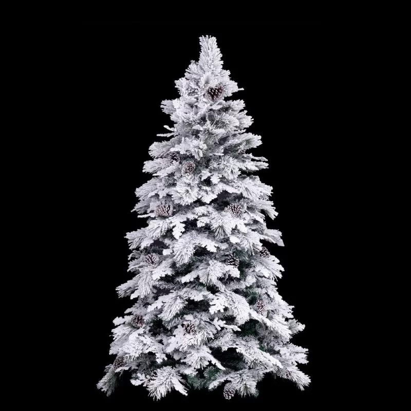 Christmas Tree White Green PVC Metal...