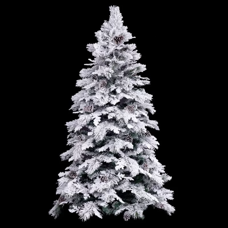 Christmas Tree White Green PVC Metal...