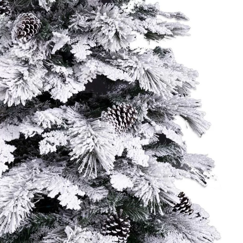 Christmas Tree White Green PVC Metal...