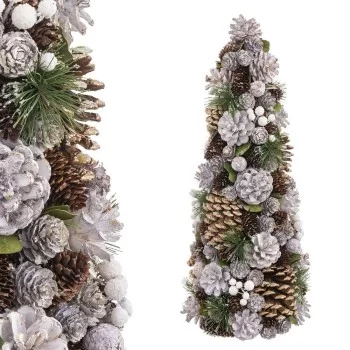 Christmas Tree White Golden Plastic Foam Pineapples 19 x...
