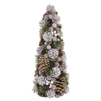 Christmas Tree White Golden Plastic Foam Pineapples 19 x... 2