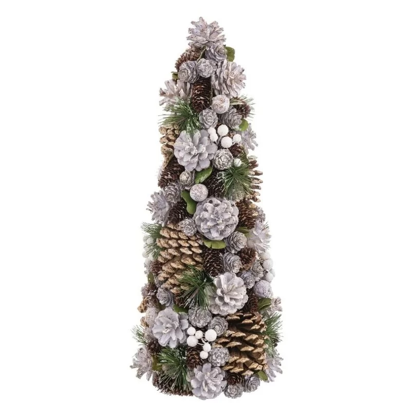 Christmas Tree White Golden Plastic Foam...