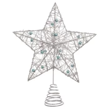 Christmas star Silver Metal Tree 20 x 5 x 25 cm 2
