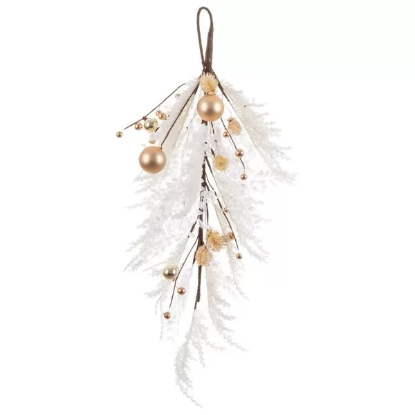 Christmas bauble White Golden Plastic 70 cm