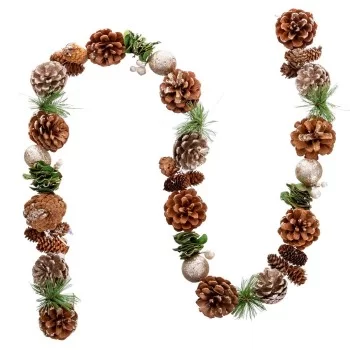 Christmas garland Golden Natural Plastic Foam Pineapples...