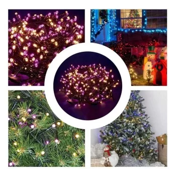 Wreath of LED Lights 25 m Pink 6 W 2