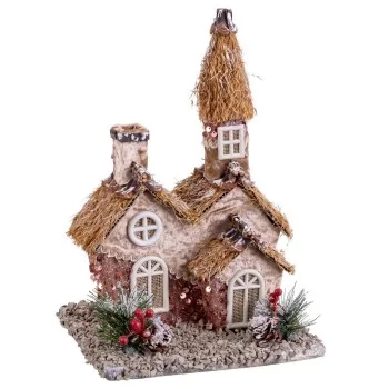 Christmas bauble Multicolour Natural Polyfoam House 20 x...