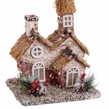 Christmas bauble Multicolour Natural Polyfoam House 20 x... 2