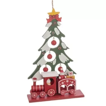 Christmas bauble Multicolour MDF Wood Christmas Tree 20 x...