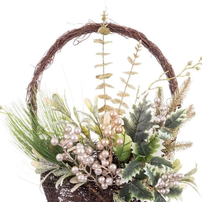 Christmas bauble Multicolour Champagne Rattan...