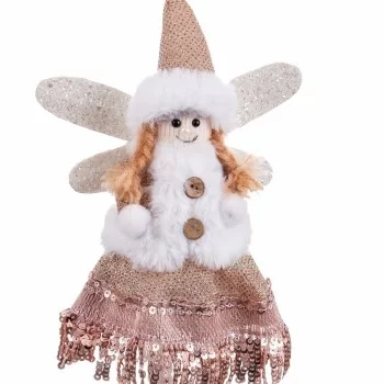 Christmas bauble Multicolour Metal Polyfoam Fabric Angel... 2