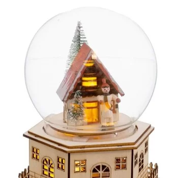 Christmas bauble Natural Wood 15 x 13 x 17 cm 2