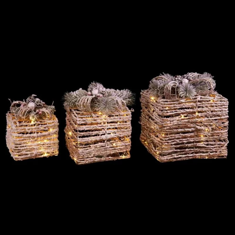 Christmas bauble Natural Metal Plastic Fibre...