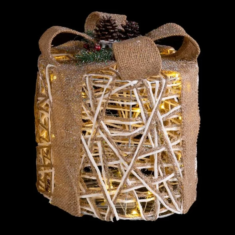 Christmas bauble White Natural Metal Plastic...