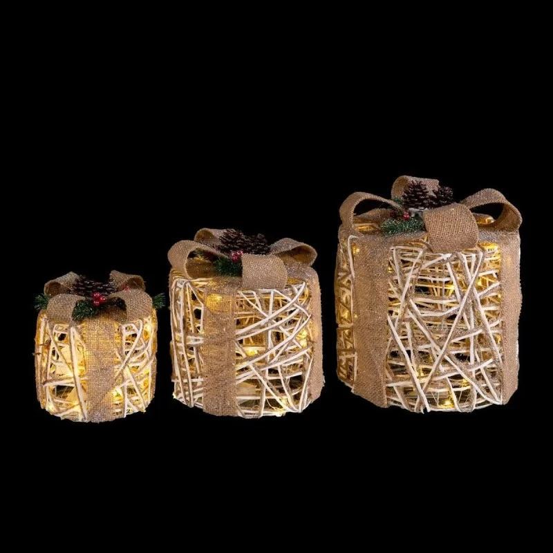 Christmas bauble White Natural Metal Plastic...