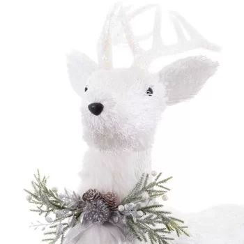 Christmas bauble White Polyfoam Deer 73 x 33 x 108 cm 2