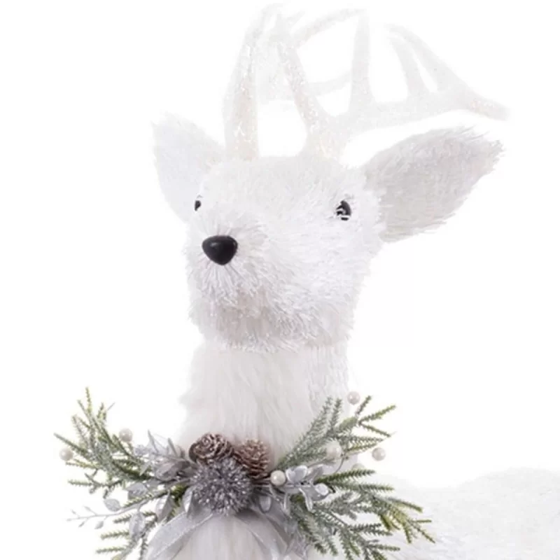 Christmas bauble White Polyfoam Deer 73 x 33 x...