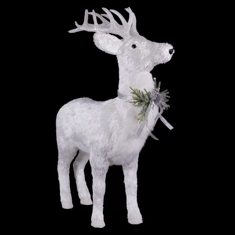 Christmas bauble White Polyfoam Deer 73 x 33 x...