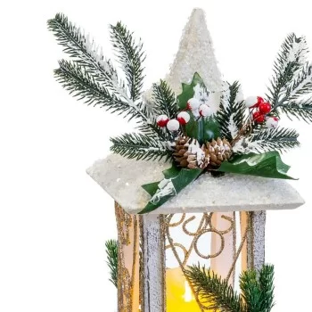 Christmas bauble White Wood Plastic Lantern 14,5 x 14,5 x... 2
