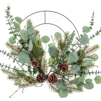 Door Hanger Christmas Green Natural Metal Plastic 51 cm 2