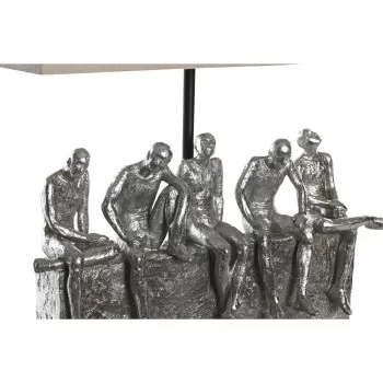 Desk lamp DKD Home Decor 36 x 21,5 x 43 cm Silver Beige... 2