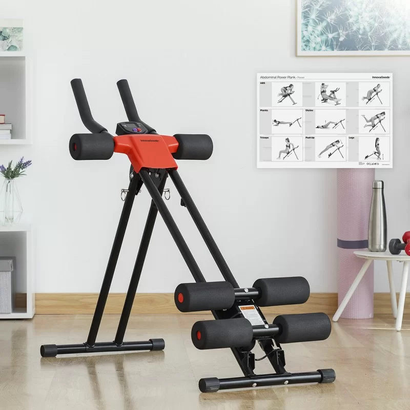 Folding Abdominal Machine with Exercise Guide...