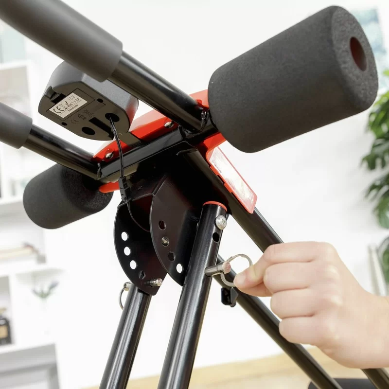 Folding Abdominal Machine with Exercise Guide...