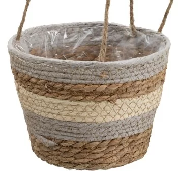 Set of Baskets Natural Grey Natural Fibre 20 x 20 x 27 cm... 2