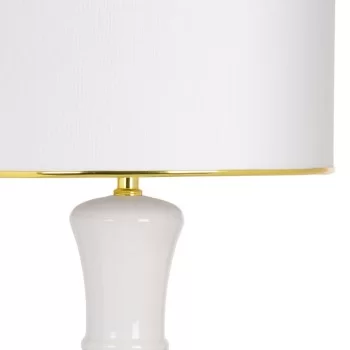 Desk lamp White Golden Linen Ceramic 60 W 220 V 240 V... 2