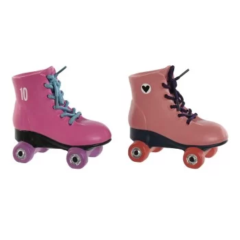 Money box Home ESPRIT Resin Skates 14 x 7,5 x 14 cm (2...
