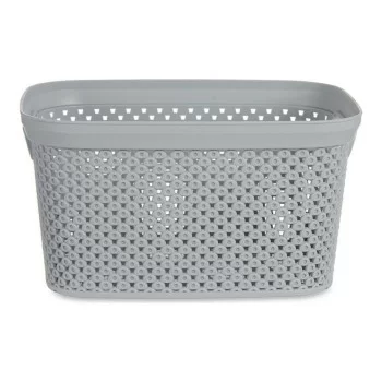 Basket 16,5 x 12,5 x 23 cm Grey Plastic 3 L 2