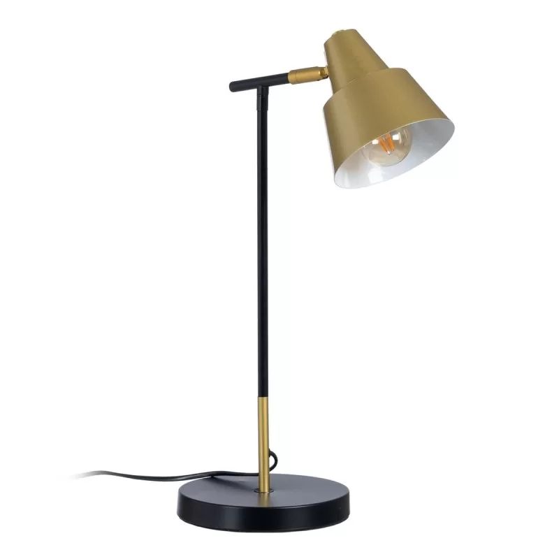 Desk lamp Black Golden Metal Iron 40 W 220 V...