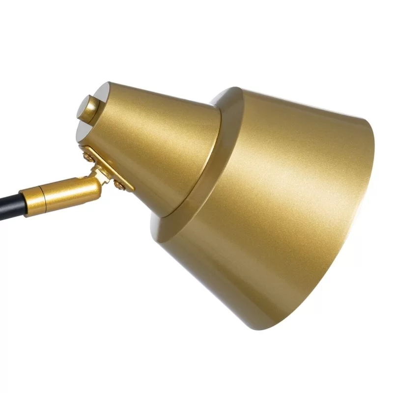 Desk lamp Black Golden Metal Iron 40 W 220 V...