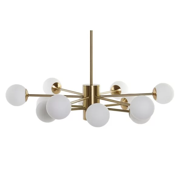 Ceiling Light DKD Home Decor 94 x 94 x 145 cm Crystal Golden Metal