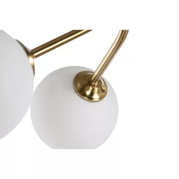 Ceiling Light DKD Home Decor White Golden Metal Crystal 9... 2