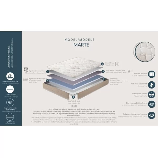 Viscoelastic Mattress Dupen Marte