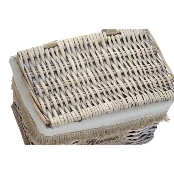 Basket set Home ESPRIT Brown Natural 36 x 27 x 25 cm (2... 2