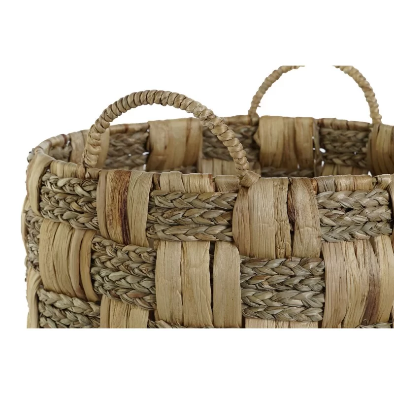 Basket set Home ESPRIT Natural Seagrass Natural...
