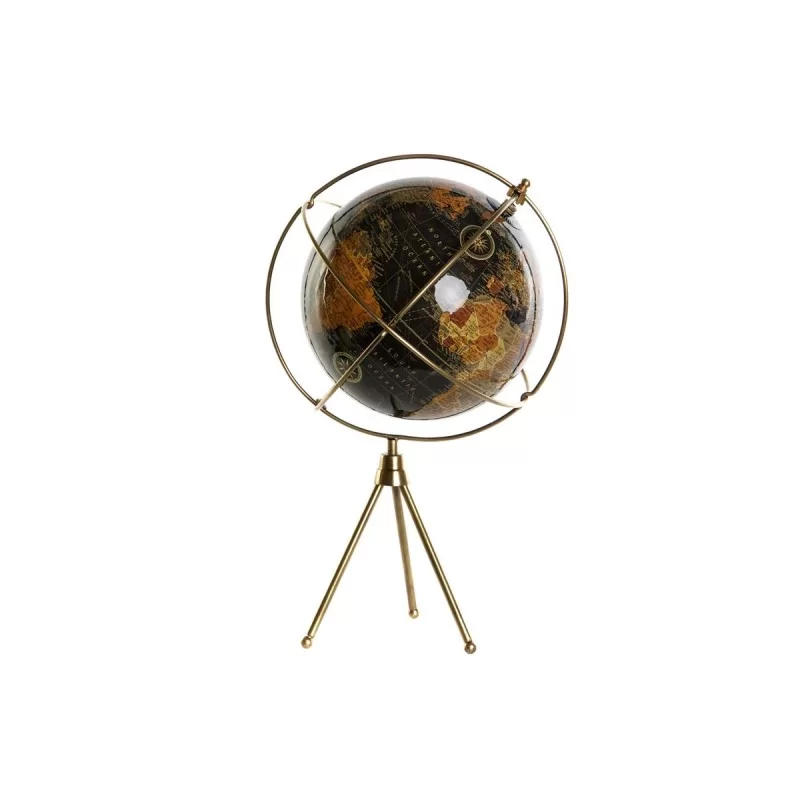 Globe Home ESPRIT Yellow Brown Black Vintage 25 x 25 x 42 cm (2 Units)