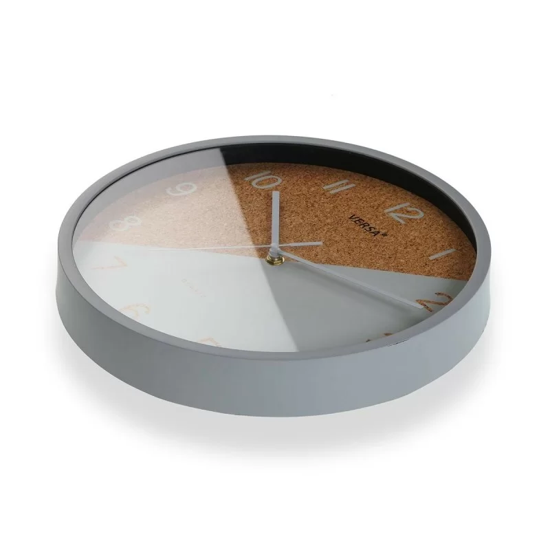 Wall Clock Versa Cork Grey Plastic 4,5 x 30 x...