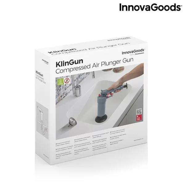 Universal Compressed Air Unblocking Gun with Adaptors KlinGun InnovaGoods (Refurbished B)